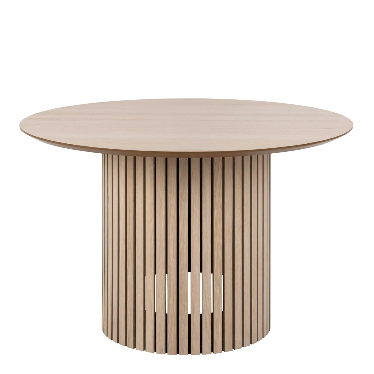 Nakskov Round Dining Table Pigmented Panelled Base - Neutral – image 2