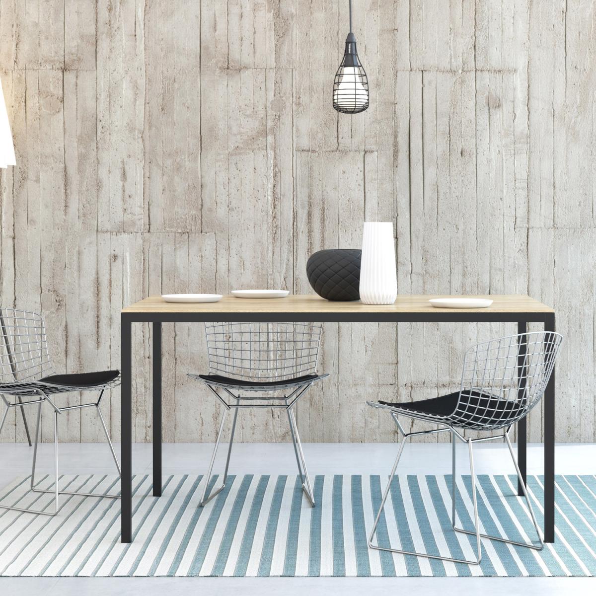 Universal Family Dining 140CM Table - Oak/Black – image 3