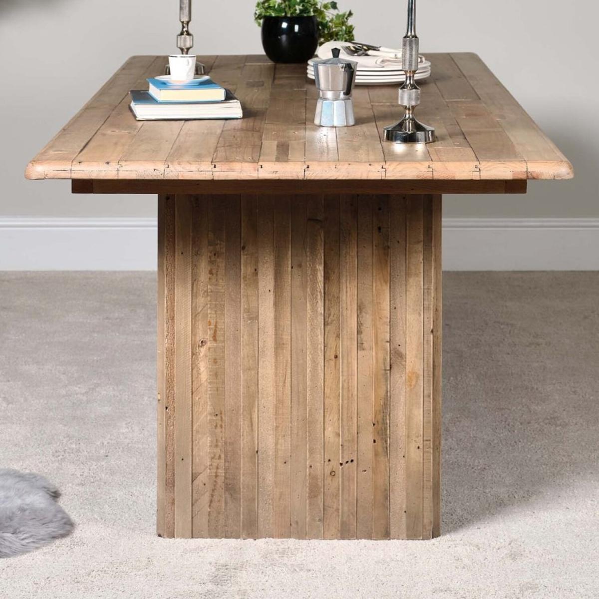 Perth 220cm Dining Table - Brown – image 5