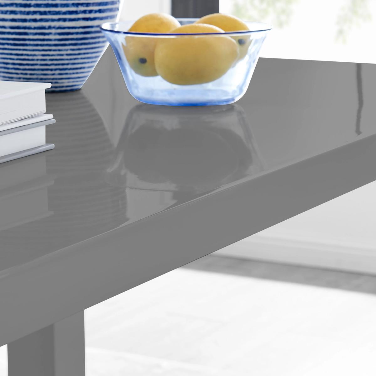 Pivero 4 Grey Dining Table and 4 Pesaro Gold Leg Chairs - Black – image 5