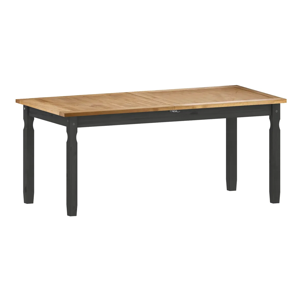 Mercers Furniture Corona Large Extending Dining Table - Distressed Charcoal Wax – image 1