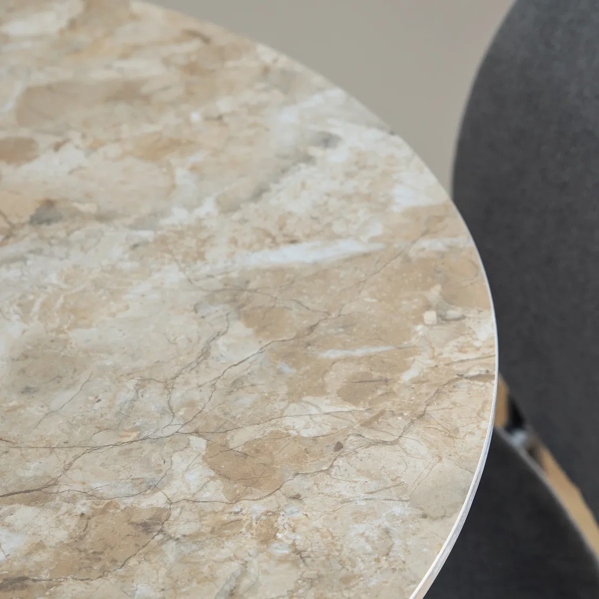 Malta Round Dining Table 90X75Cm - Brown – image 3