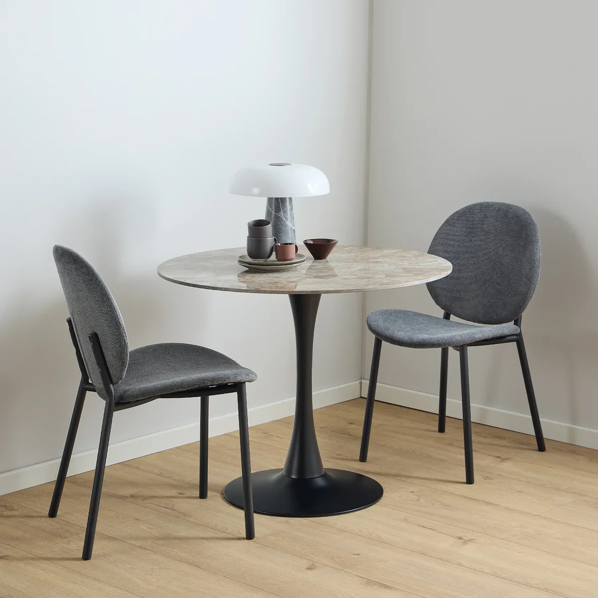 Malta Round Dining Table 90X75Cm - Brown – image 1