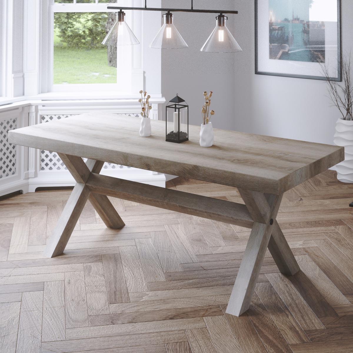 Hatton Dining Table - Light Brown – image 1