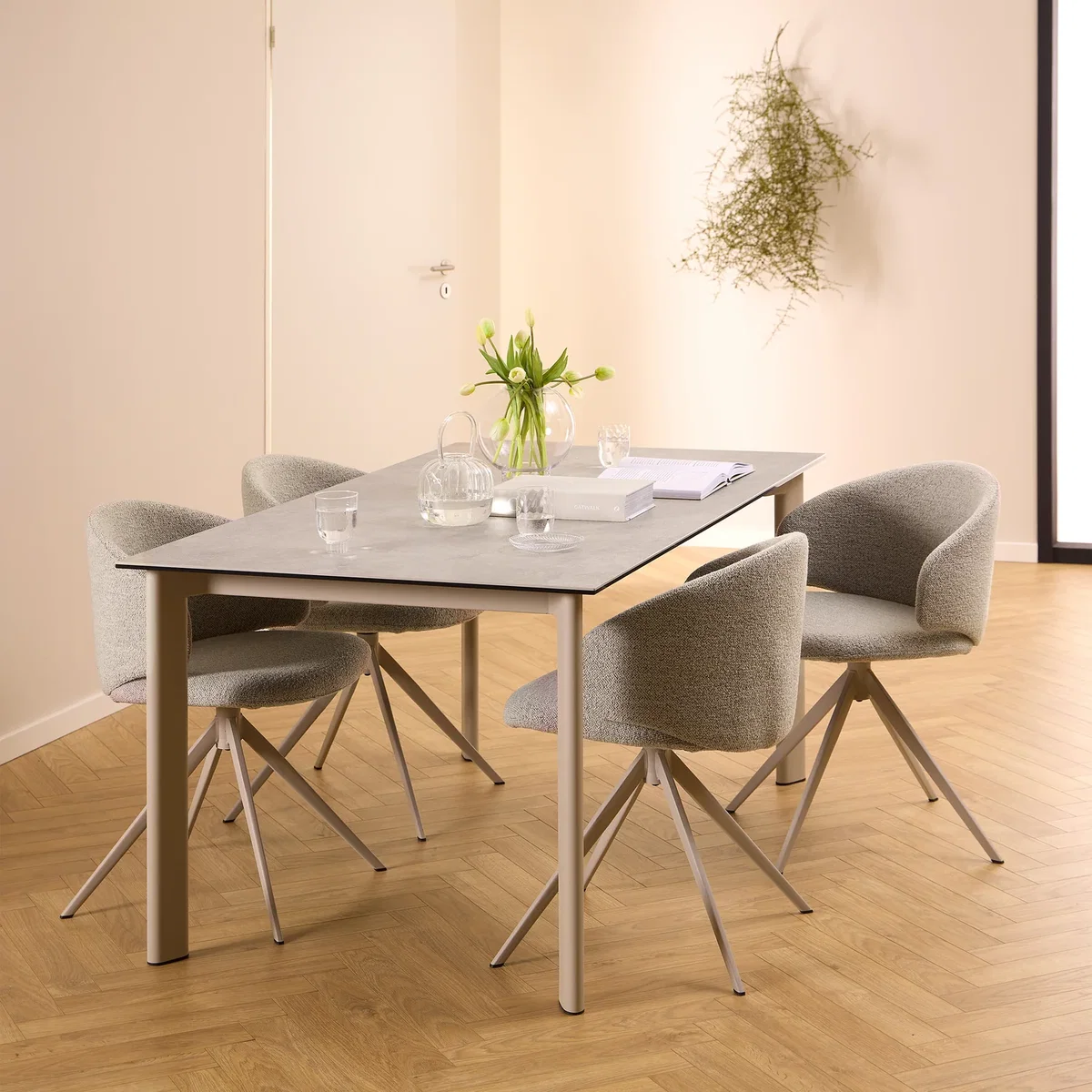Palermo Ceramic Dining Table in Grey 160x90cm - Grey – image 2