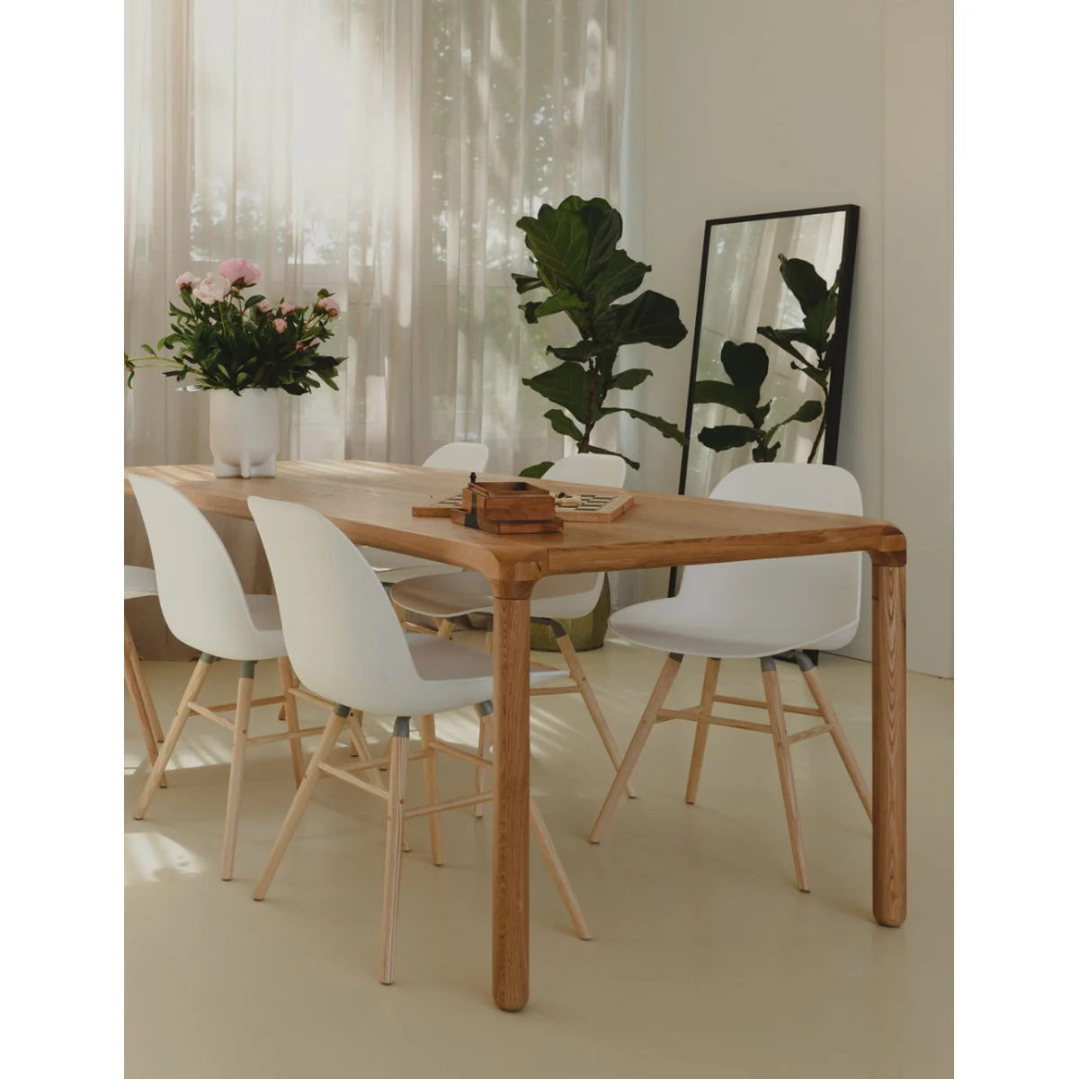 Large Toffee Dining Table Natural – image 2