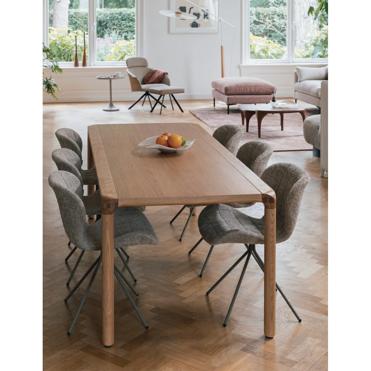 Large Toffee Dining Table Natural – image 4