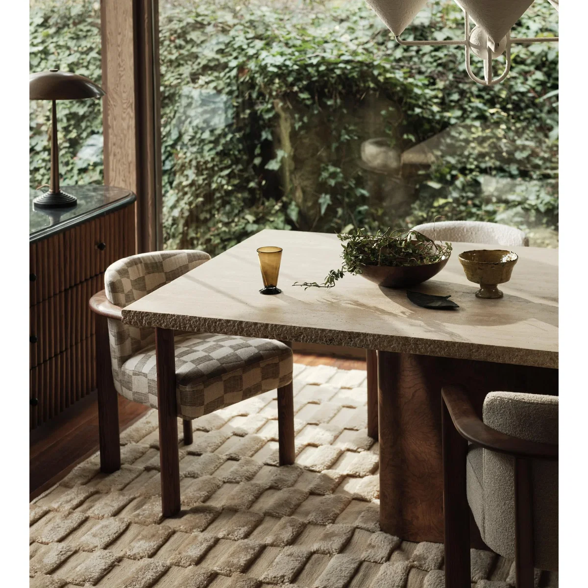 Ramsey Dining Table, Travertine – image 5