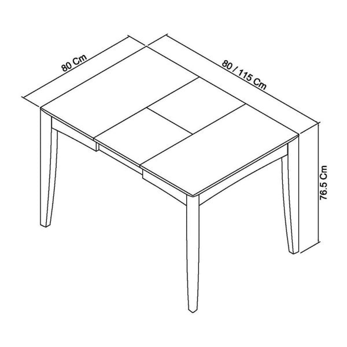 Bentley Bergen 2-4 Oak Rectangular Dining Table – image 8