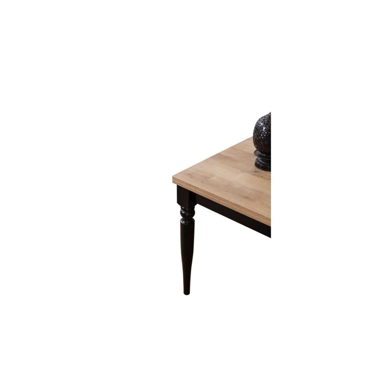 Coleman 4 - 8 Seat Extendable Dining Table, Light Wood & Black – image 3