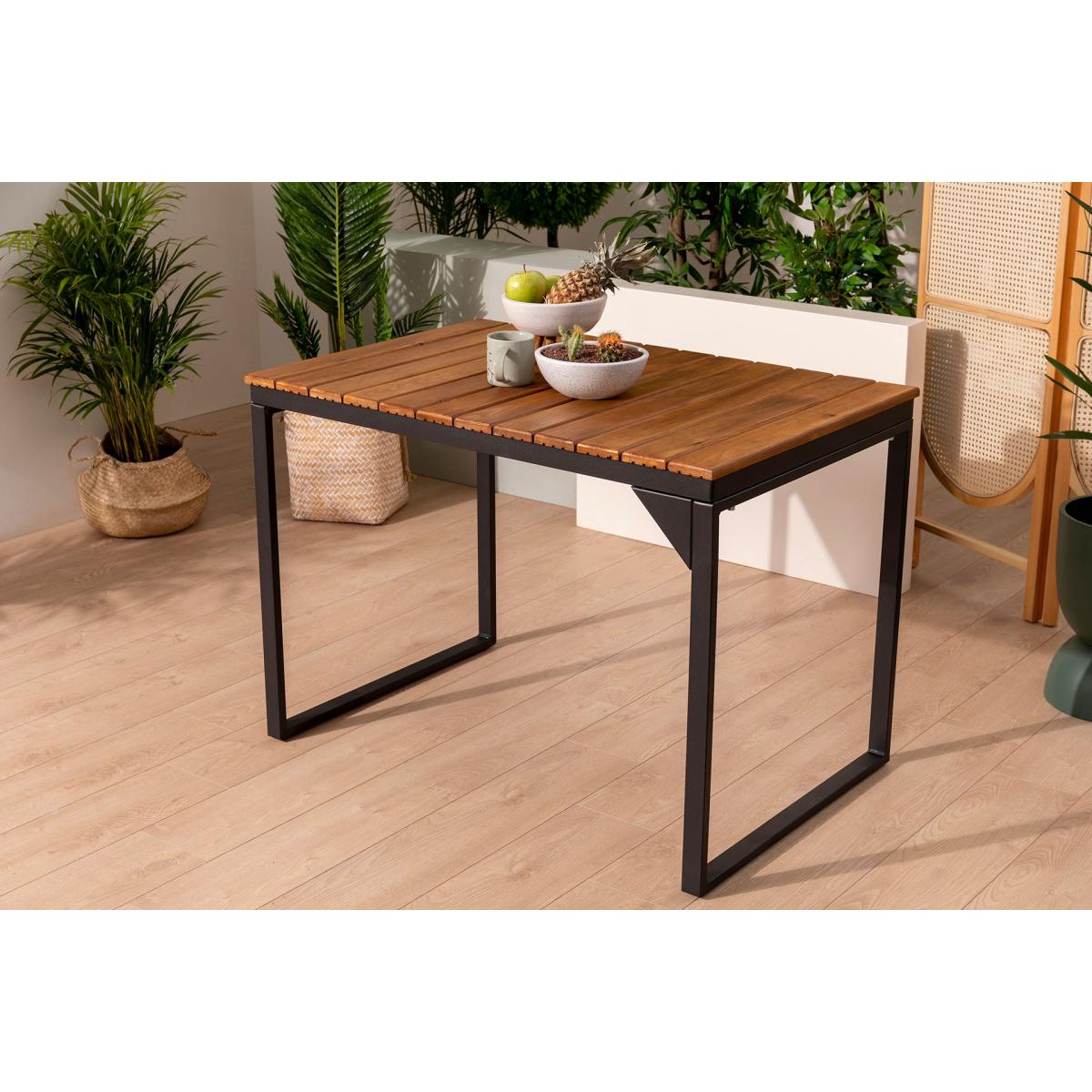 Patara Outdoor Dining Table, Walnut – image 1