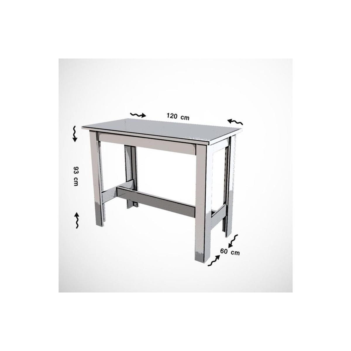 Pasific Barra 4 Seat Fixed Dining Table, White (High Gloss) – image 6