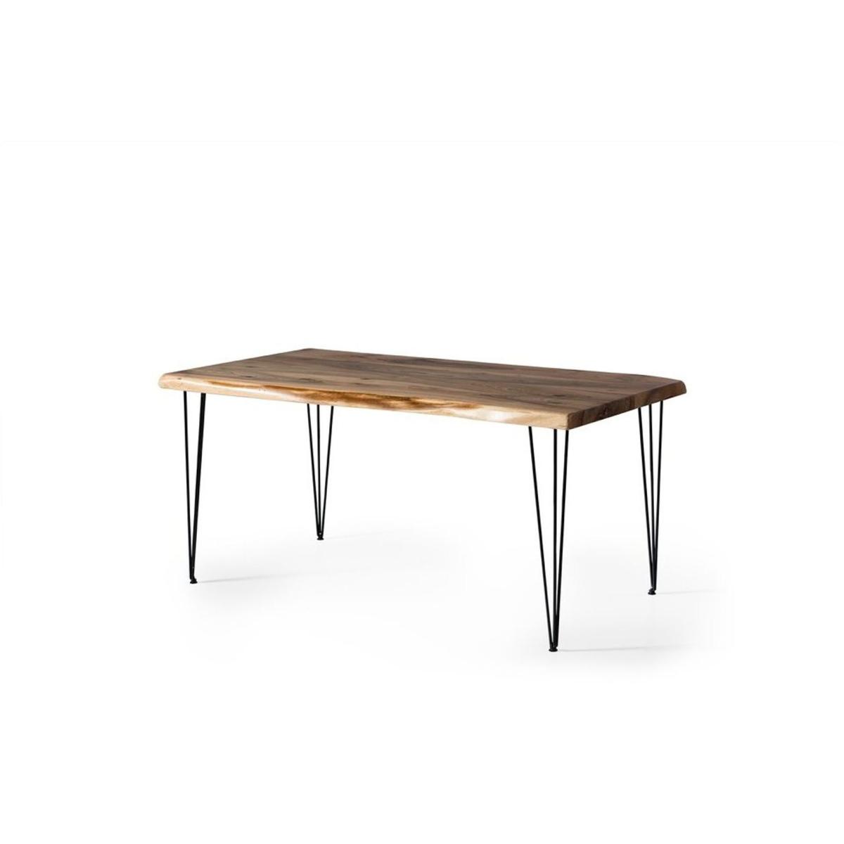 Clarie Fixed Dining Table, 70 x 120 cm, Walnut – image 2