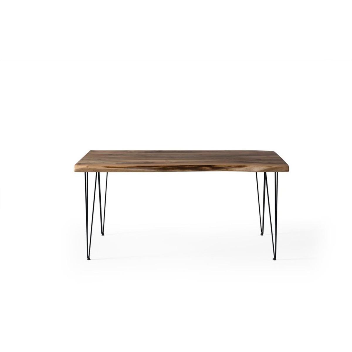 Clarie Fixed Dining Table, 70 x 120 cm, Walnut – image 3