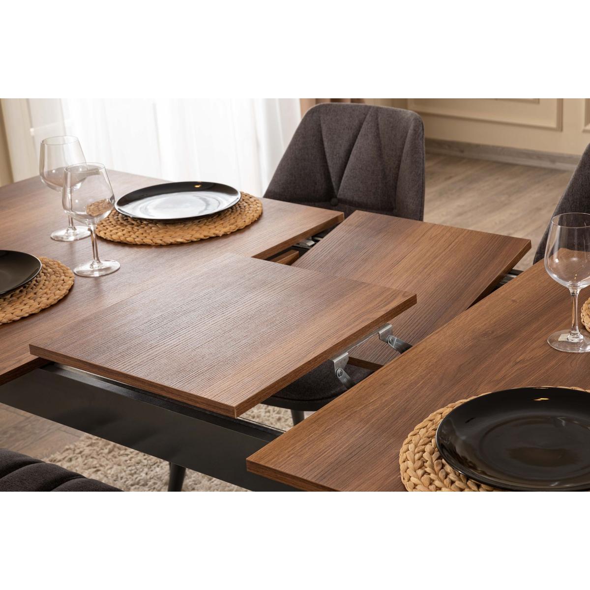 Alpin Extendable Dining Table, Walnut – image 2