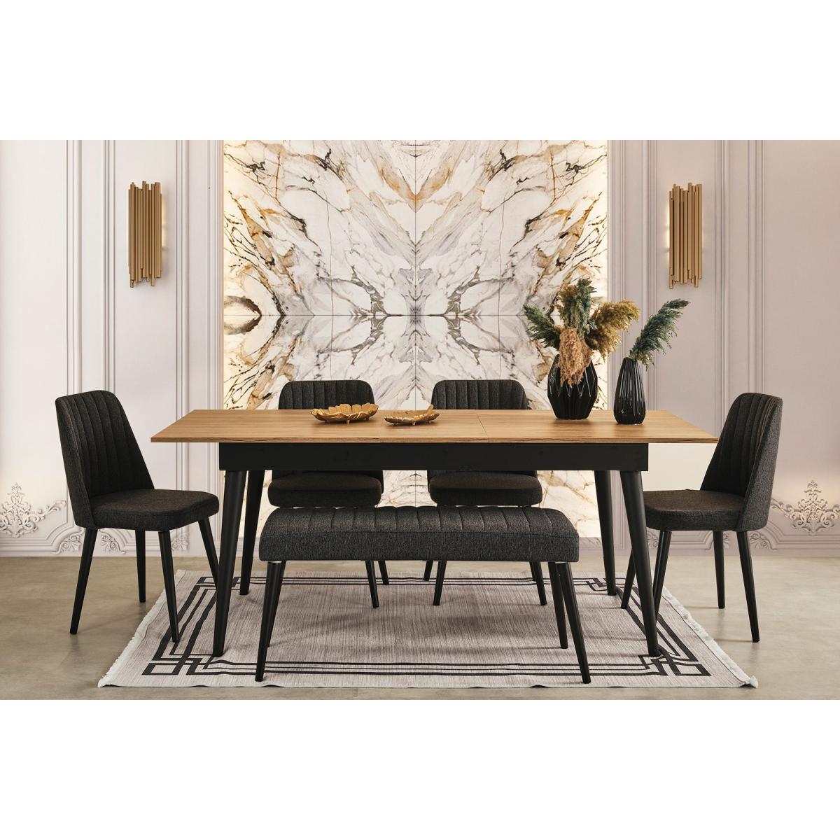 Venice Fixed Dining Table, 90 x 160 cm, Light Wood – image 2