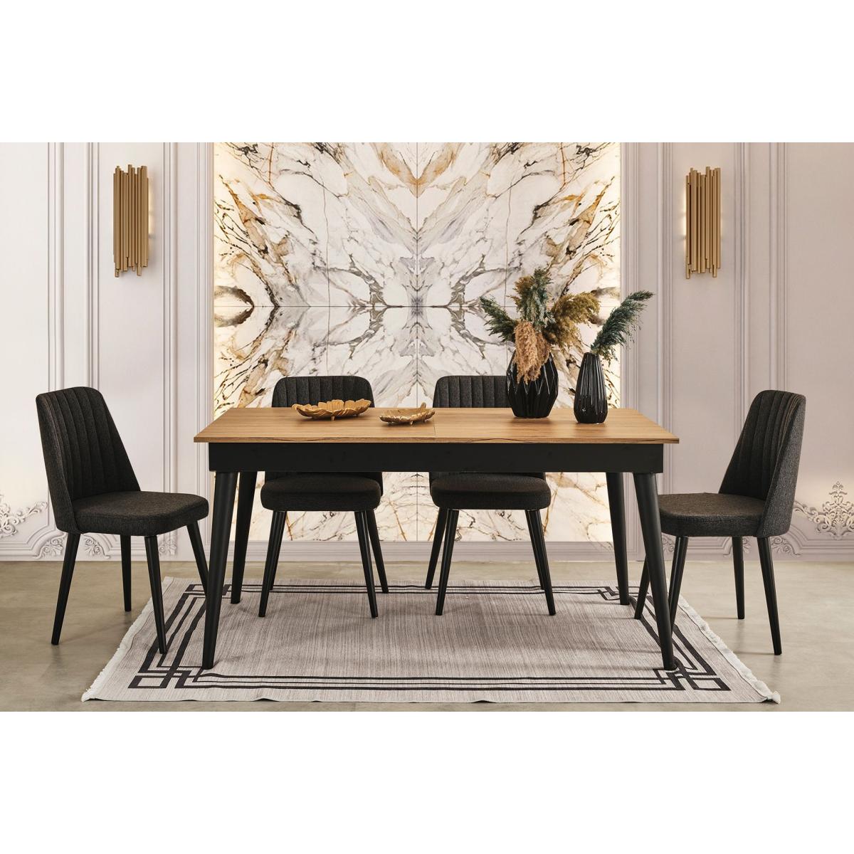 Venice Fixed Dining Table, 90 x 160 cm, Light Wood – image 4