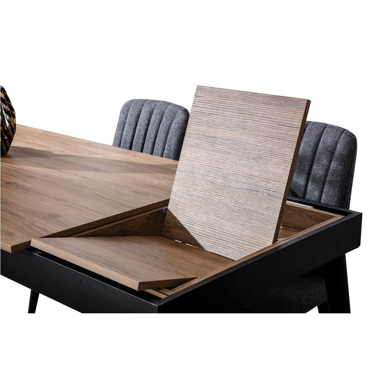 Venice Fixed Dining Table, 90 x 160 cm, Light Wood – image 5