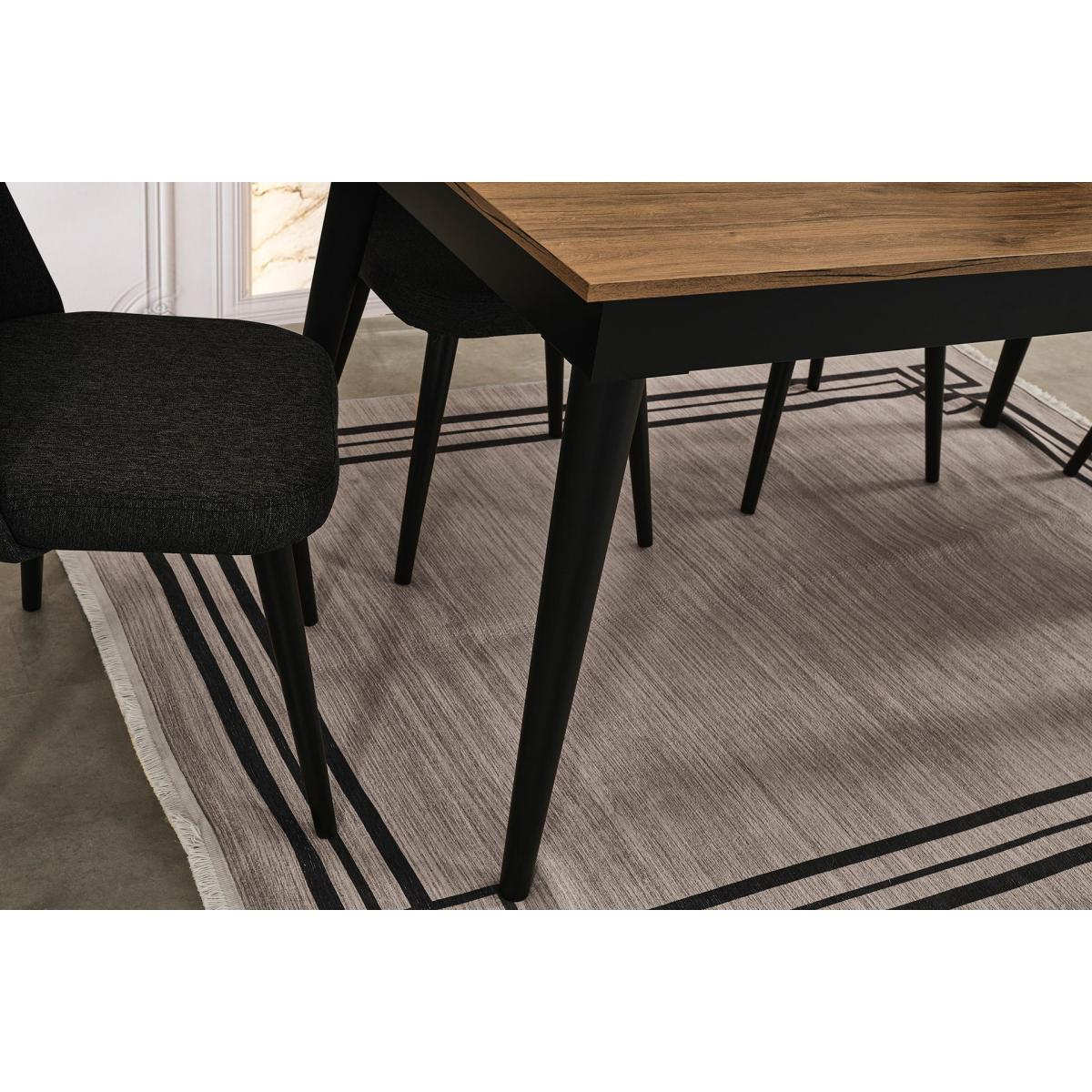 Venice Fixed Dining Table, 90 x 160 cm, Light Wood – image 8