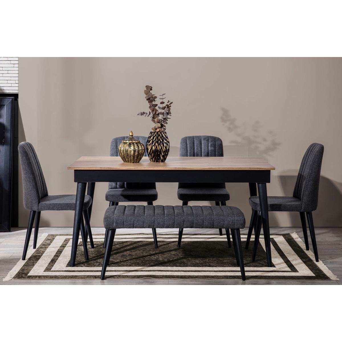 Venice Fixed Dining Table, 90 x 160 cm, Light Wood – image 9