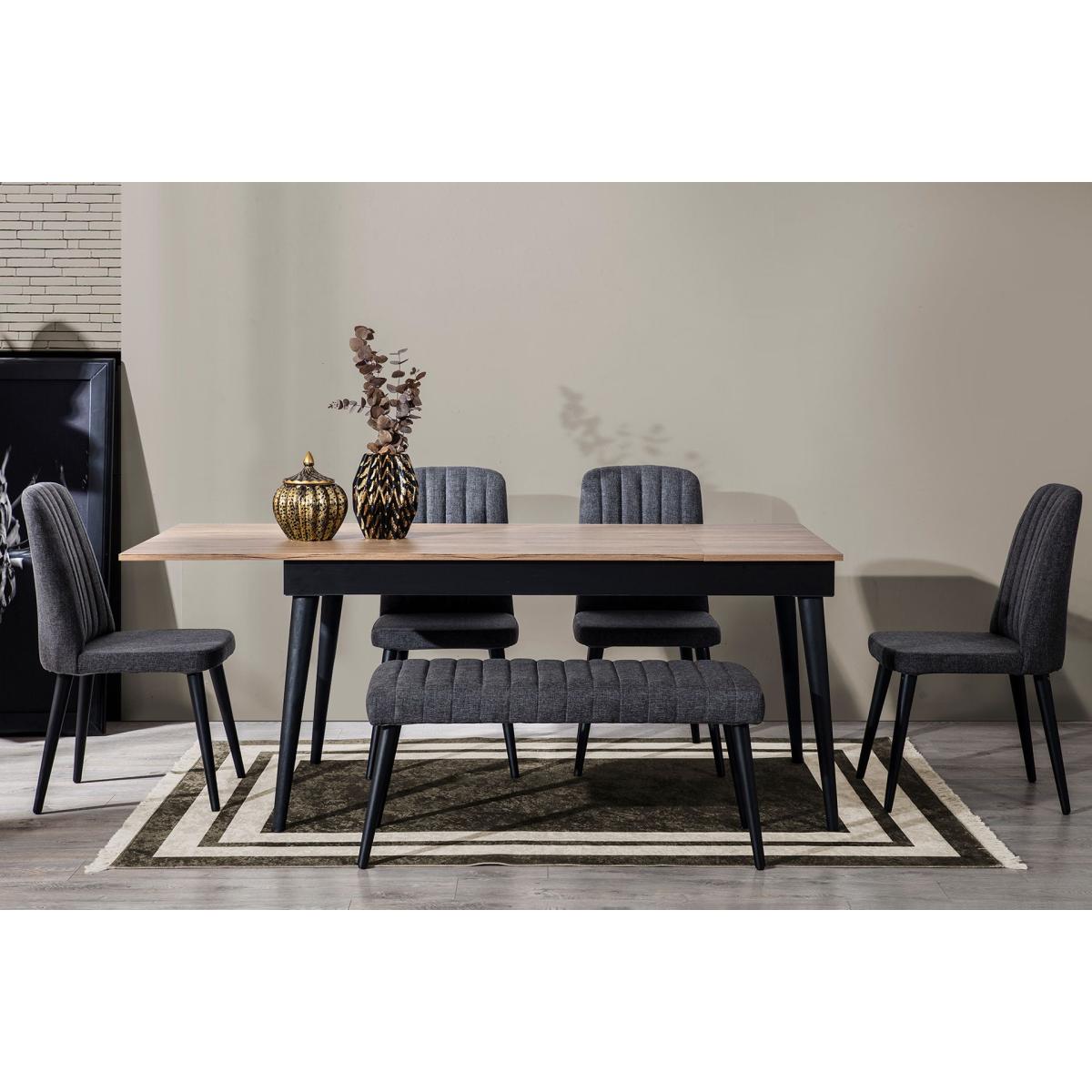 Venice Fixed Dining Table, 90 x 160 cm, Light Wood – image 10