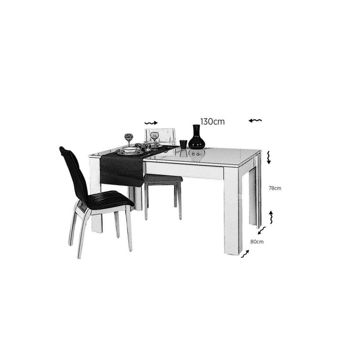 Pasific 4-6 Seat Extendable Dining Table, White – image 5