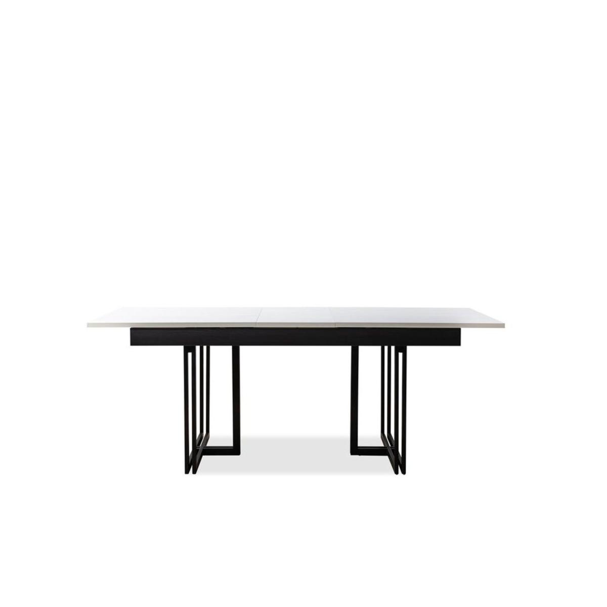Line Extendable Dining Table, White – image 2