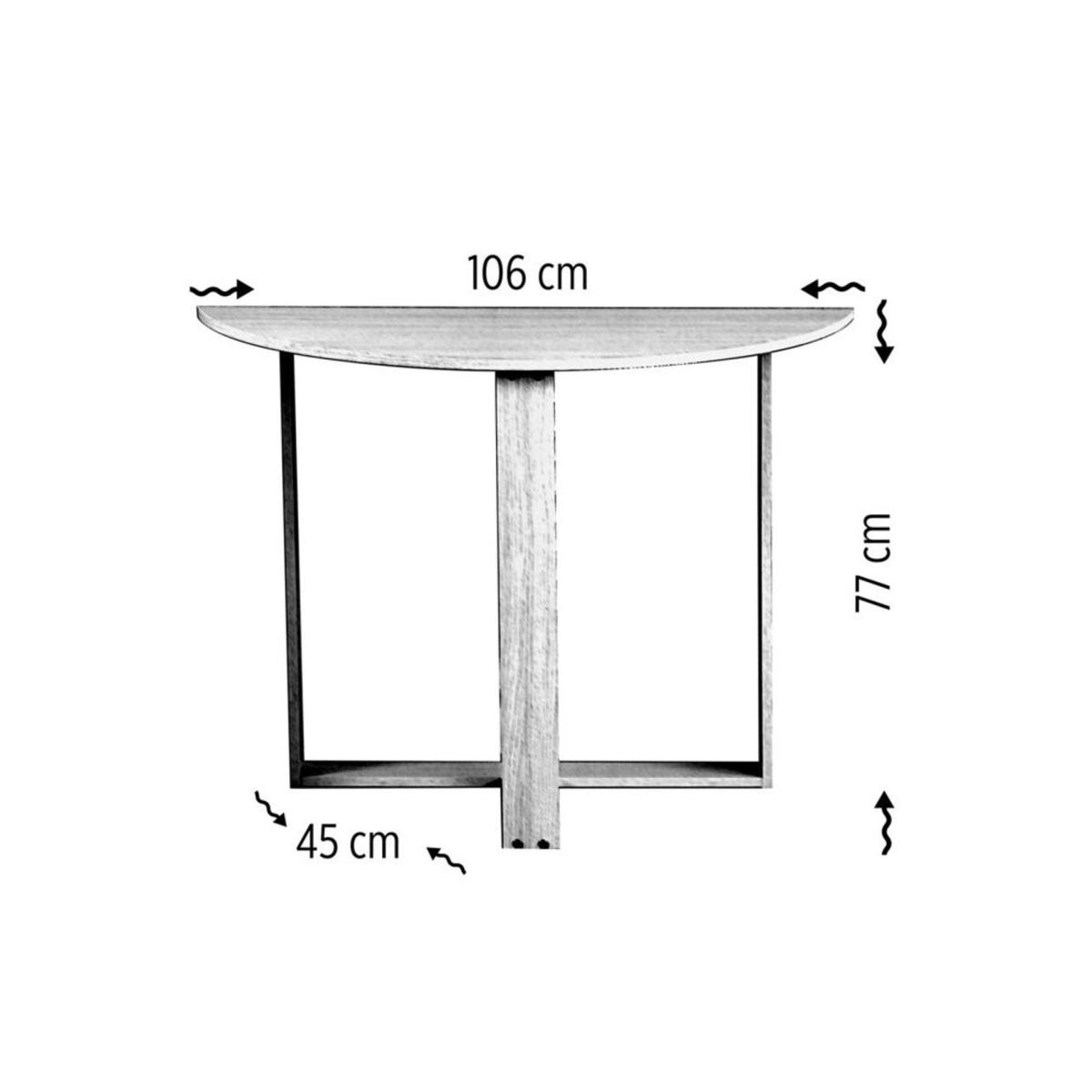 Pasific 1-2 Seat Middle Fixed Dining Table, White (High Gloss) – image 5