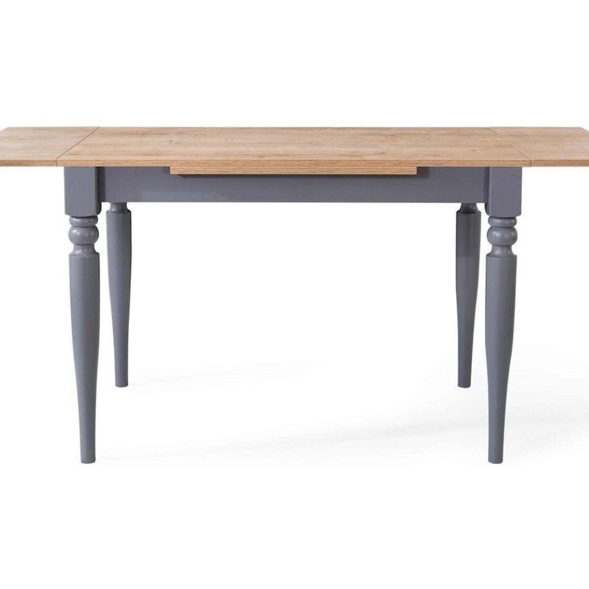 Sophia 4 - 6 Seat Extendable Dining Table, Light Wood & Grey – image 3