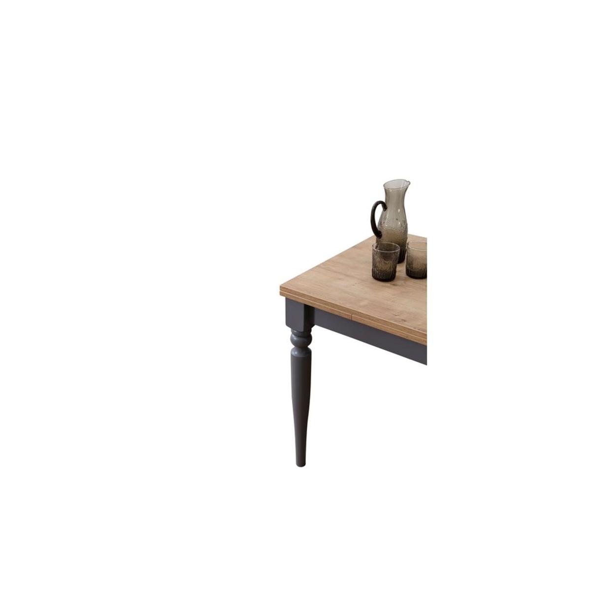 Sophia 4 - 6 Seat Extendable Dining Table, Light Wood & Grey – image 4