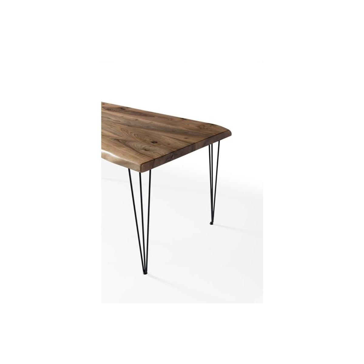 Clarie Fixed Dining Table, 80 x 140 cm, Walnut – image 4