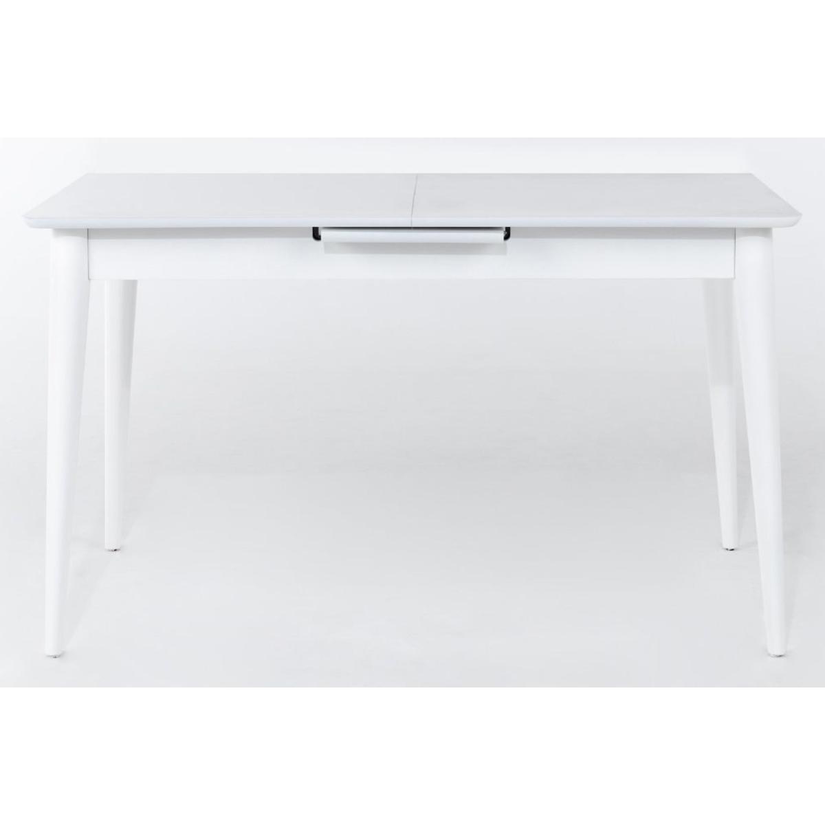 Reece Extedable Dining Table, White – image 2