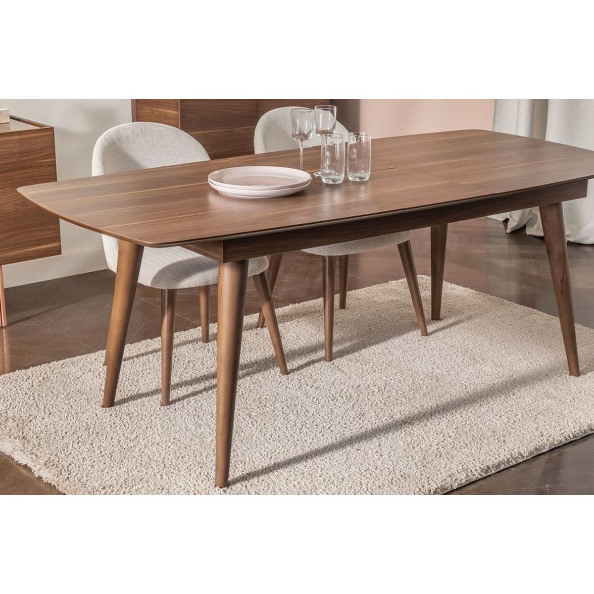 Scarlet 6-8 Seat Extendable Dining Table, Walnut – image 3