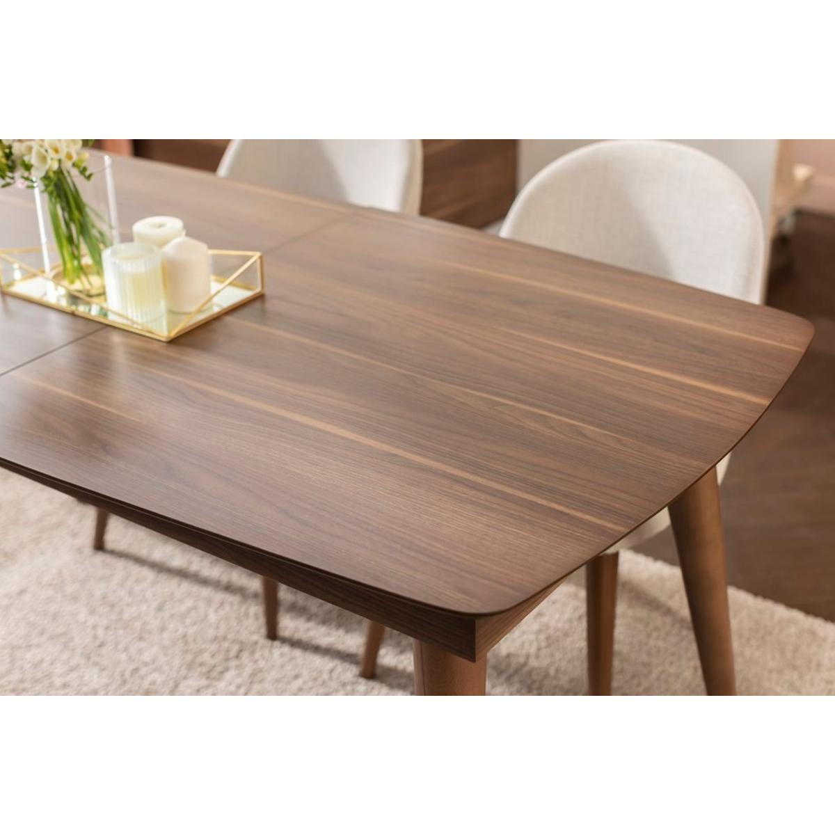 Scarlet 6-8 Seat Extendable Dining Table, Walnut – image 6