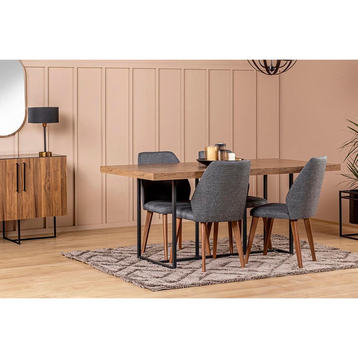 Pandora 6-10 Seat Fixed Dining Table, Walnut – image 9