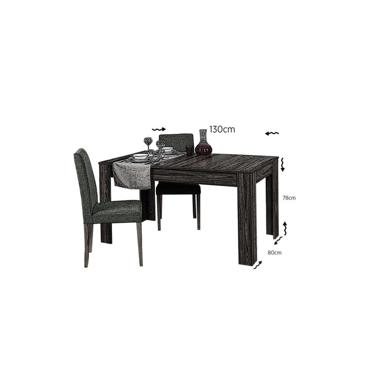 Oblo 4-6 Seat Extendable Dining Table,  Dark Wood – image 5