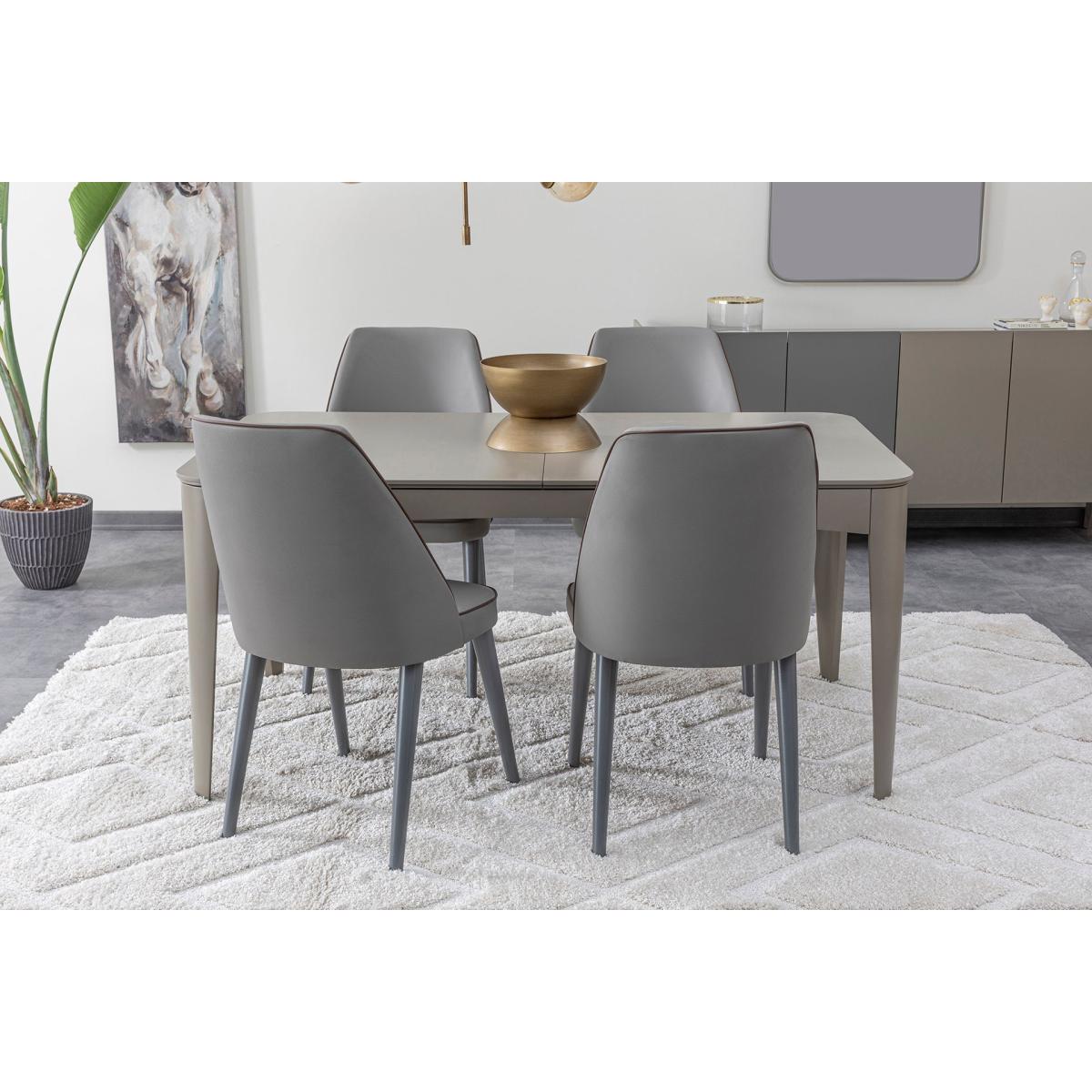 Rodin Extendable Dining Table, Grey – image 4