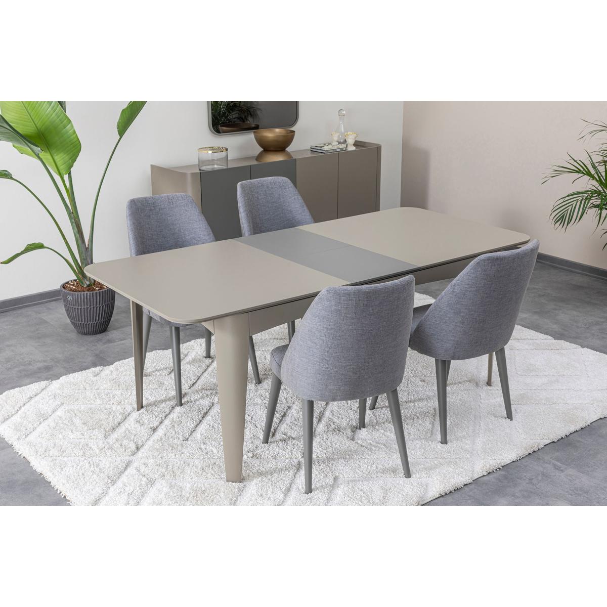 Rodin Extendable Dining Table, Grey – image 5