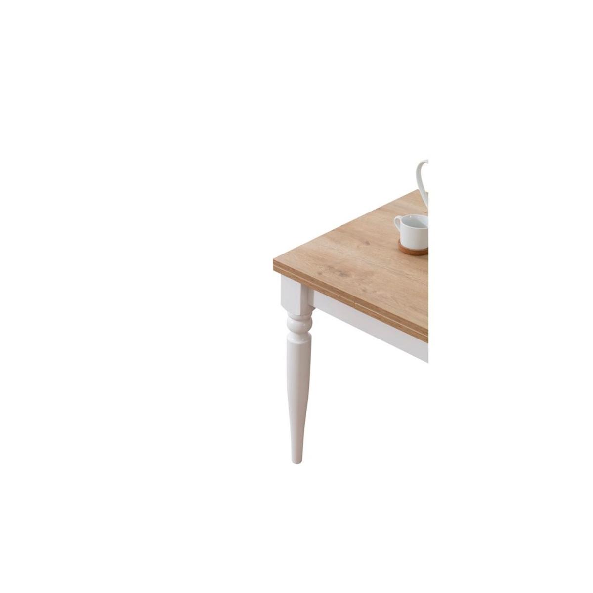 Sophia 4-6 Seat Extendable Dining Table, Oak – image 4