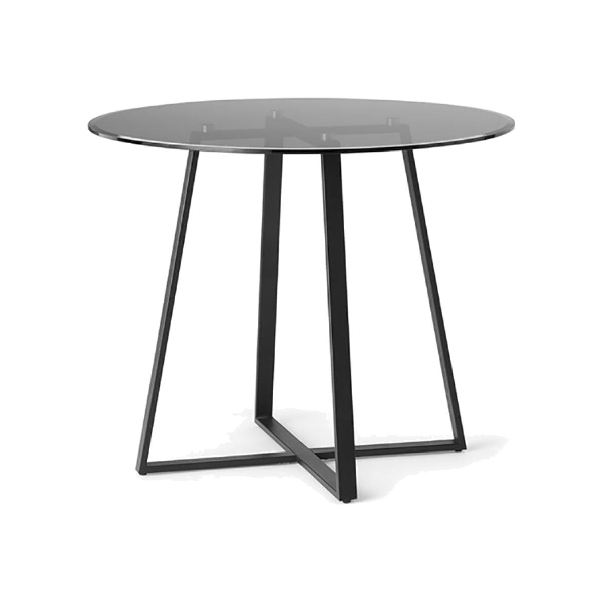 Oti 2-4 Seat Fixed Dining Table, Grey & Black – image 1