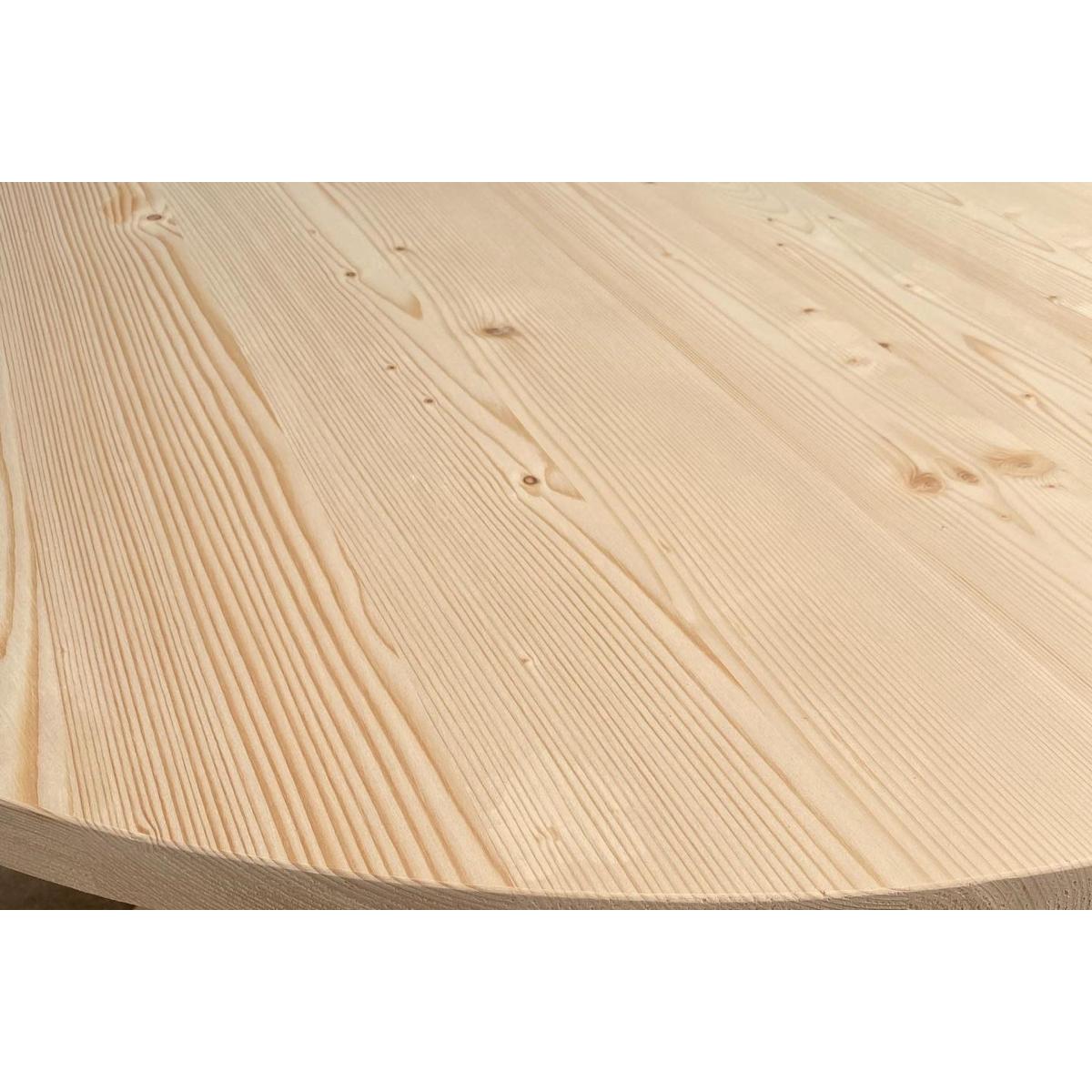 Rhythm Circle 2-4 Seat Solid Dining Table, Light Wood – image 5