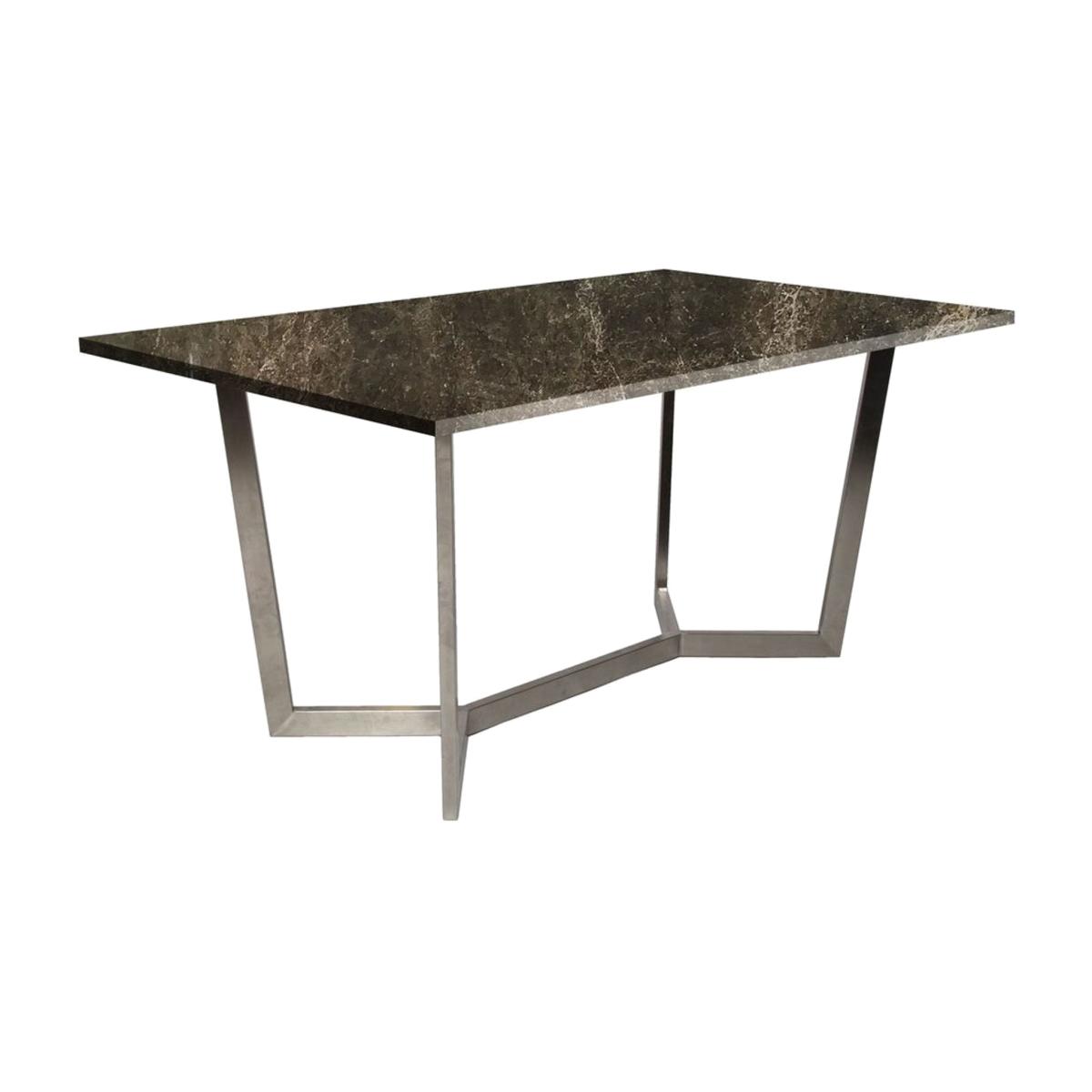 Navis 6-8 Seat Marble Fixed Dining Table – image 1