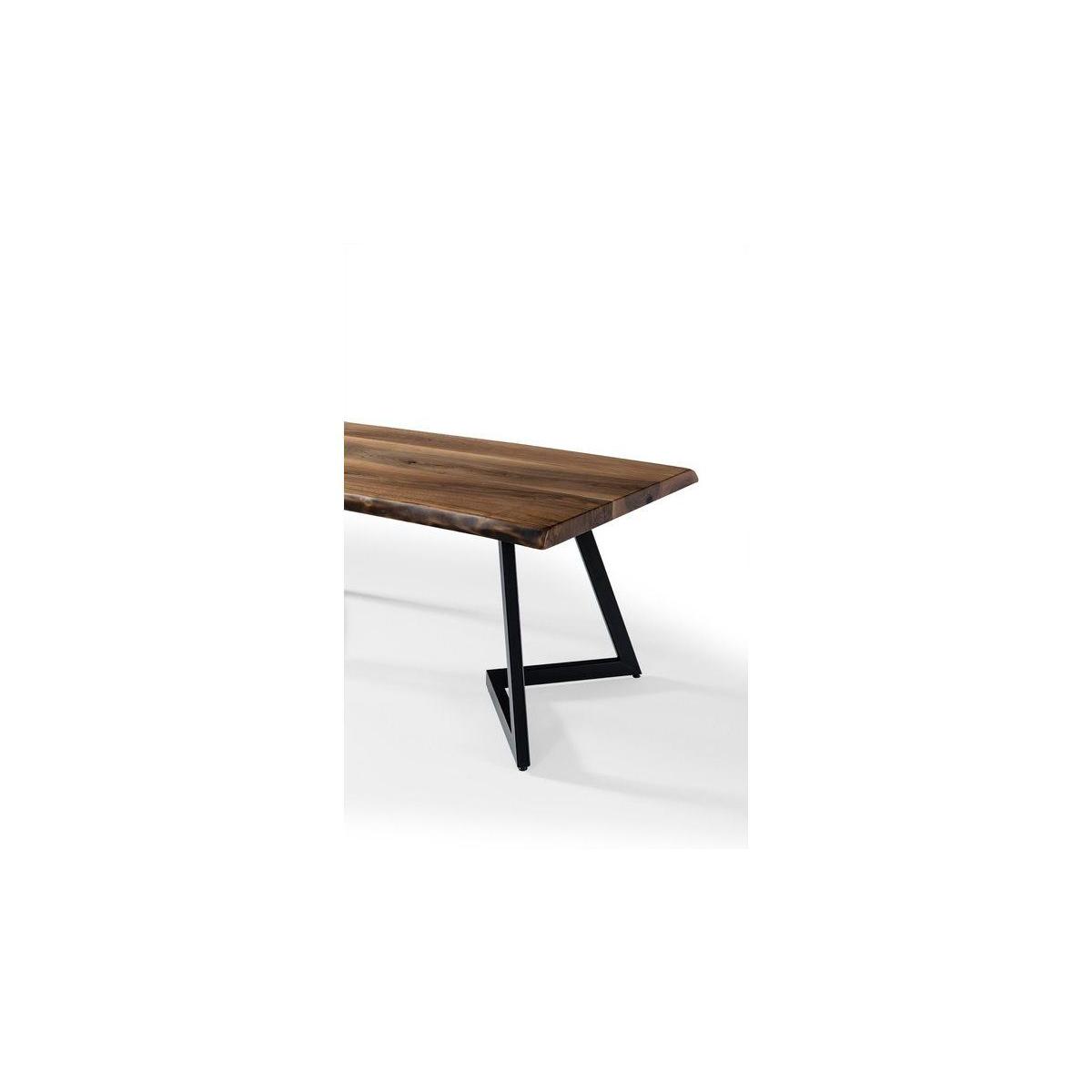 Space Fixed Dining Table, Walnut – image 4