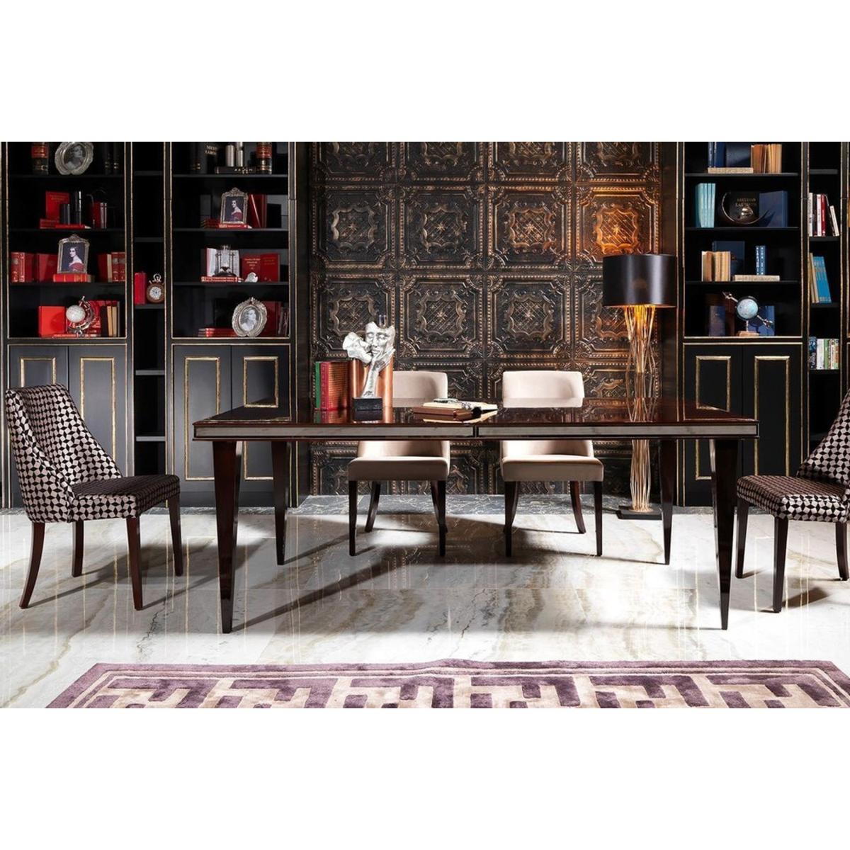 Belluno 6-8 Seat Fixed Dining Table, Black – image 2