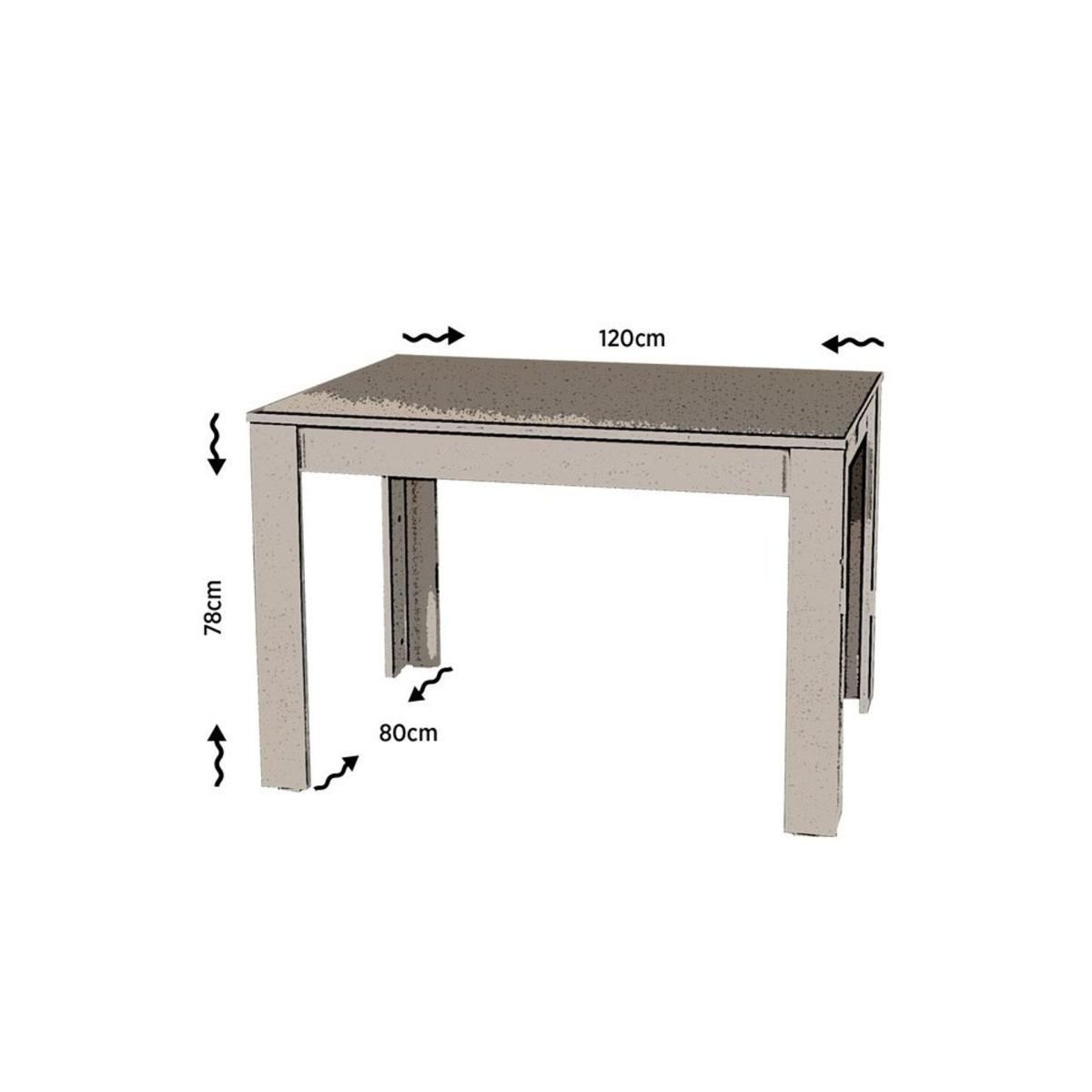 Bois 4 Seat Fixed Dining Table, Oak – image 5