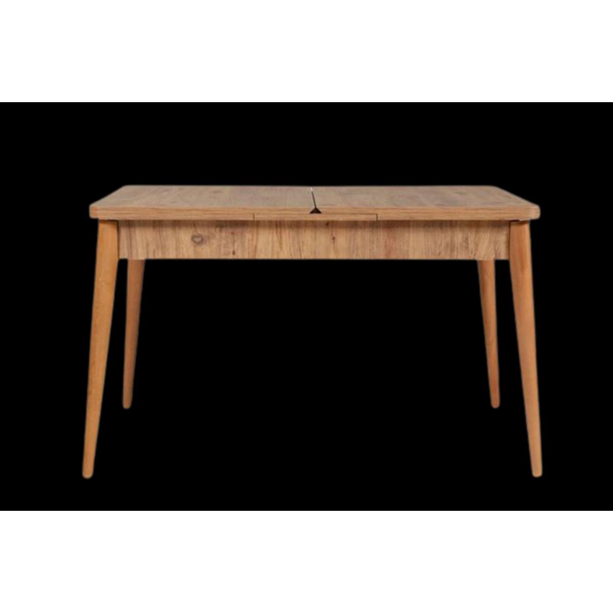 Vina 4-6 Seat Extendable Dining Table, Oak – image 1
