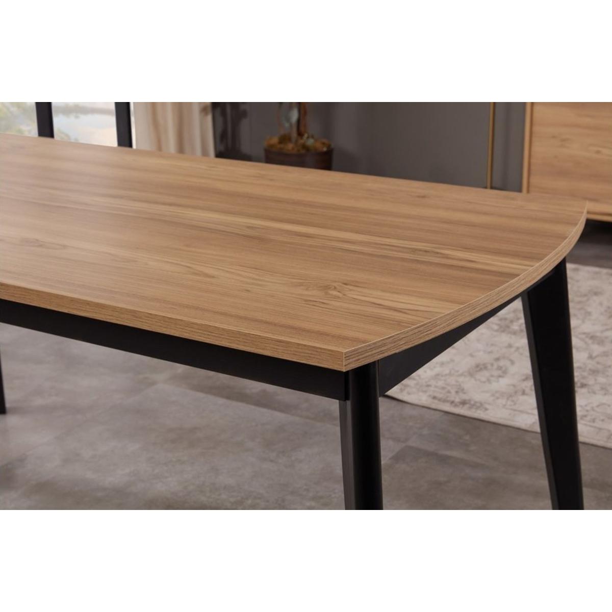 Ety Fixed Dining Table, 90 x 170 cm, Walnut – image 2