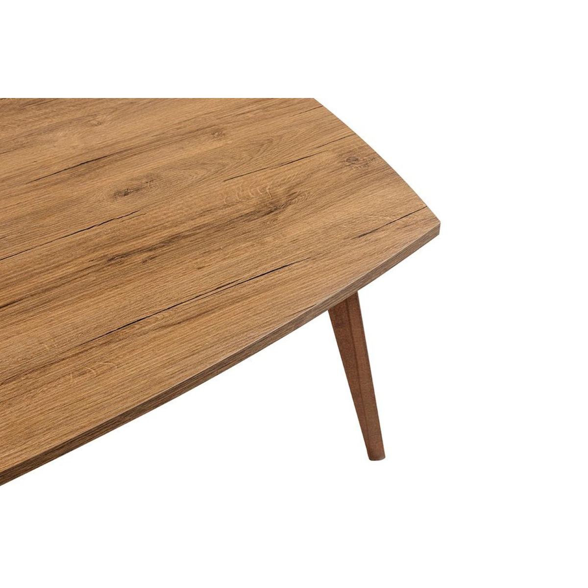 Neo 6 Seat Fixed Dining Table, Beech Wood – image 8