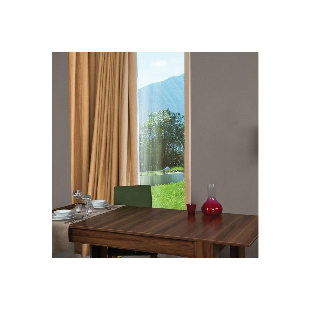 Bois 4-6 Seat Extendable Dining Table, Dark Wood – image 3