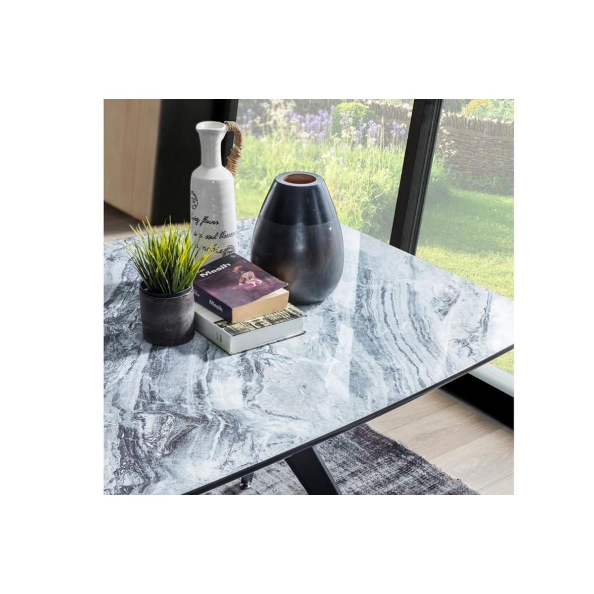 Initial Fixed Dining Table, Grey – image 4